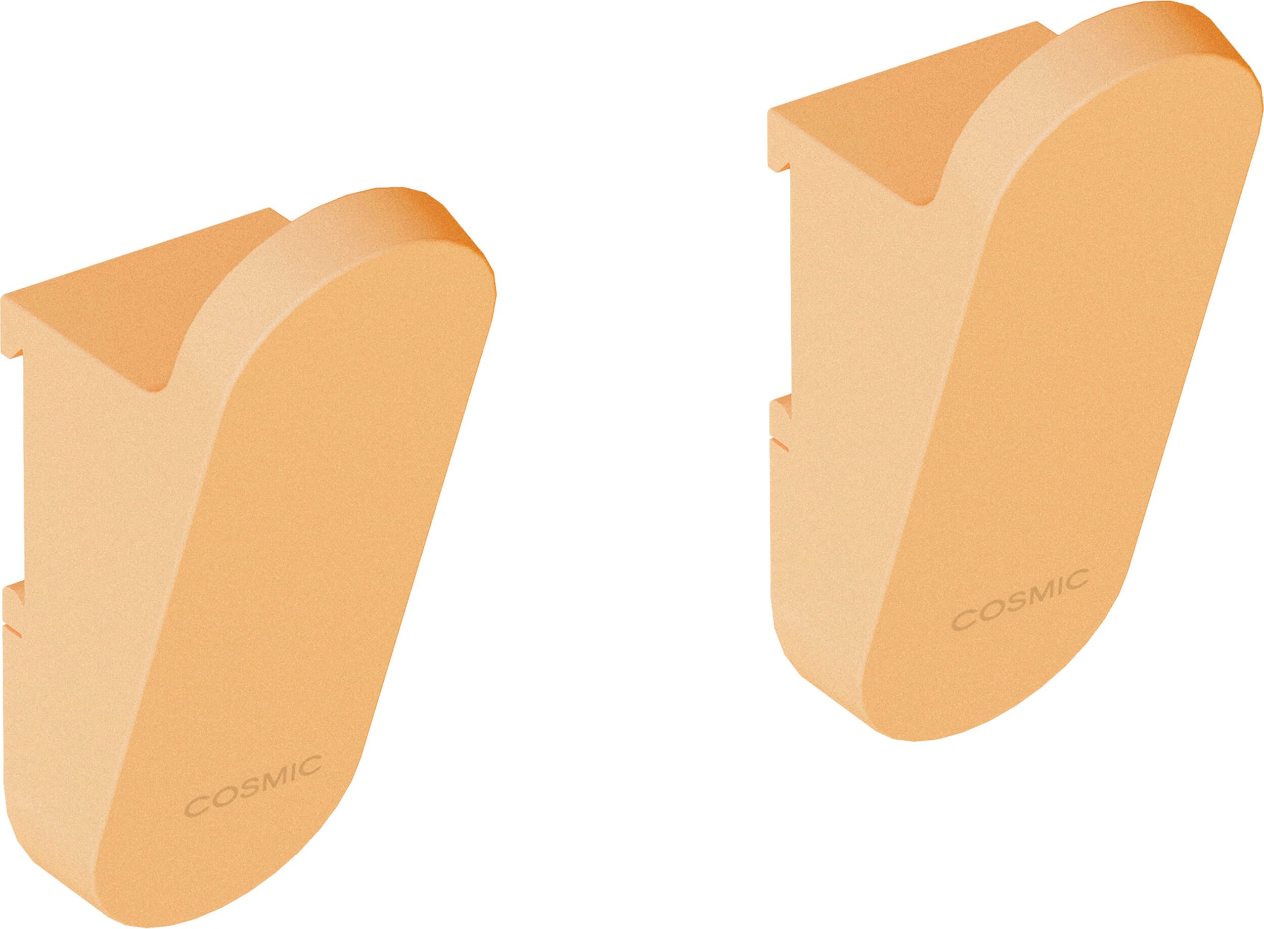Alife Schienenhaken 9 cm, orange, 2 St.