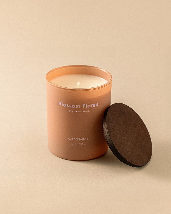 Aromas Blossom Flame Scented Candle