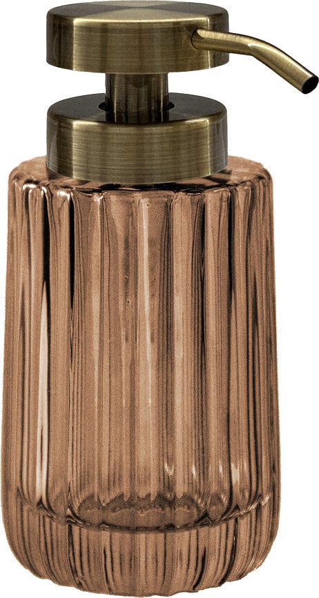 Dozownik do mydła w płynie Lido 300 ml bursztynowy stalowy