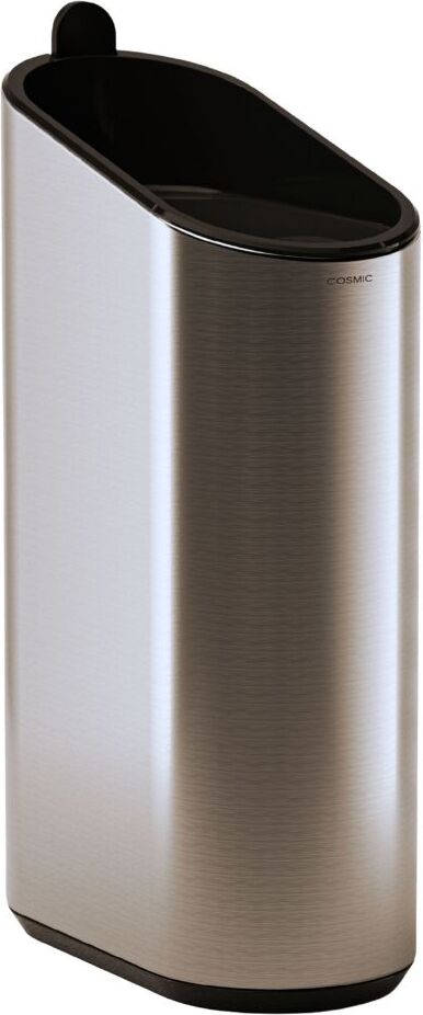Flat Abfalleimer zur Wandmontage oder Bodenaufstellung 2,5 l, silber