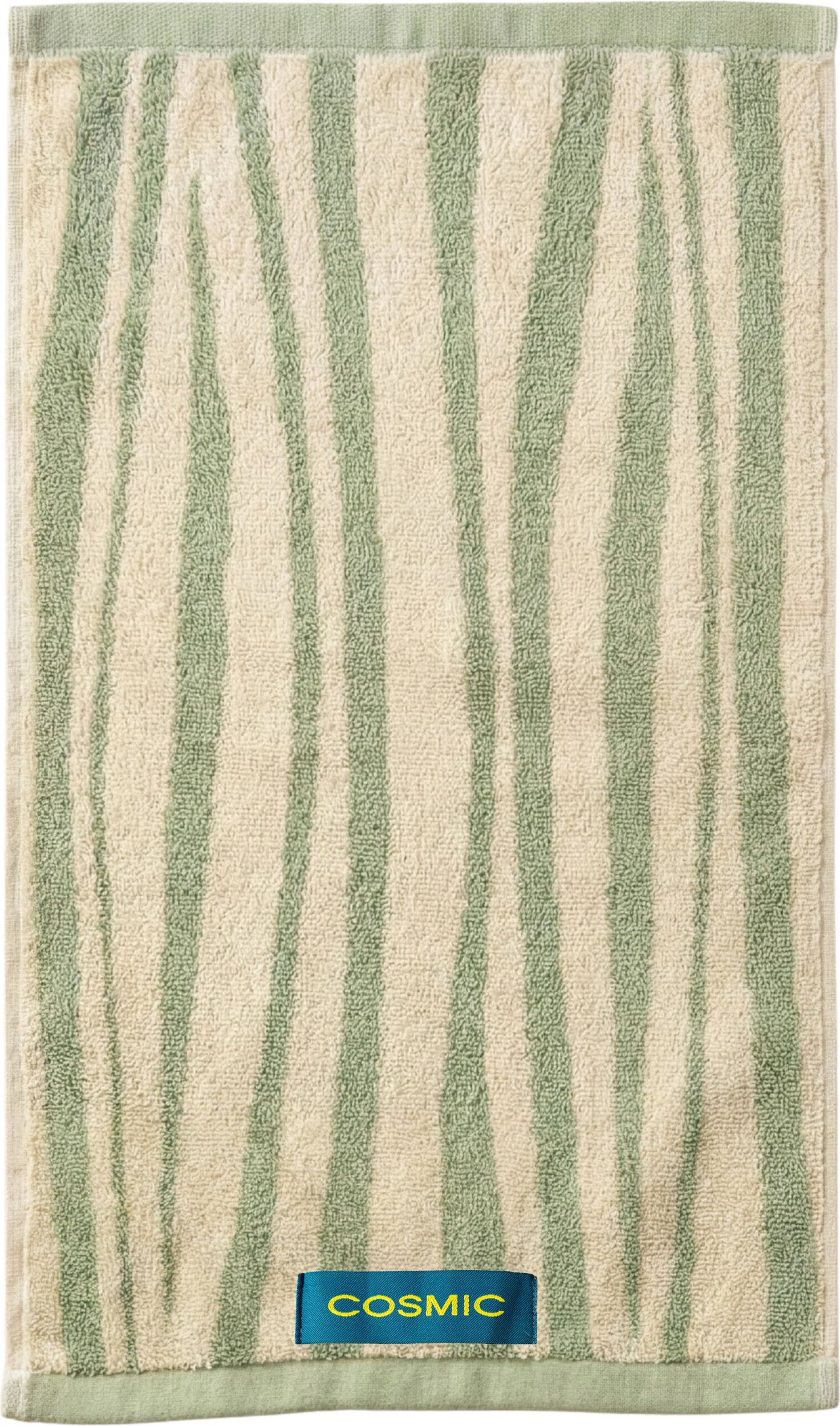 Handtuch Textil 30 x 50 cm, grün-gelb