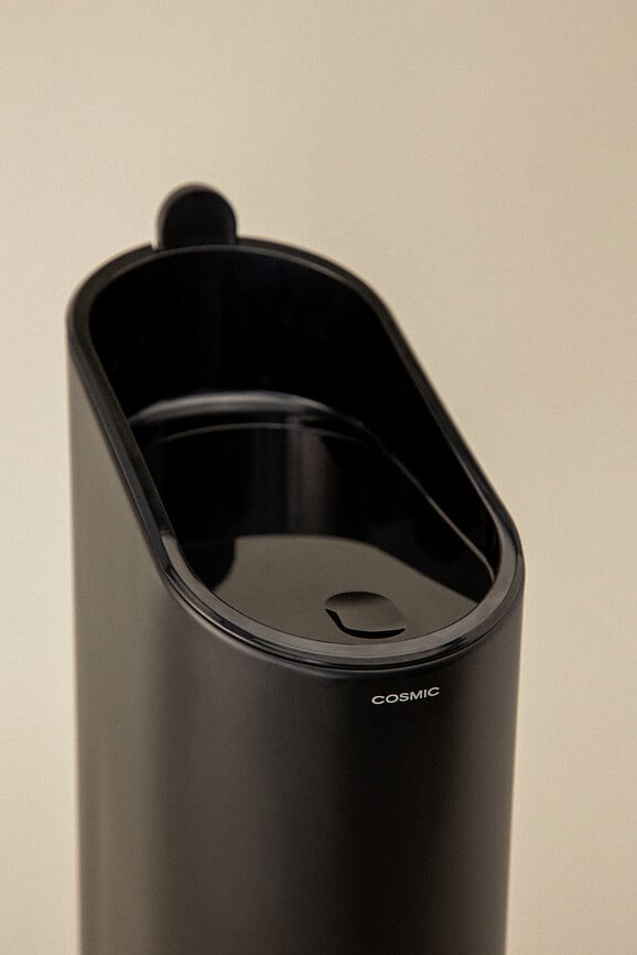 Kosz na śmieci ścienny lub podłogowy Flat 2,5 l beżowy