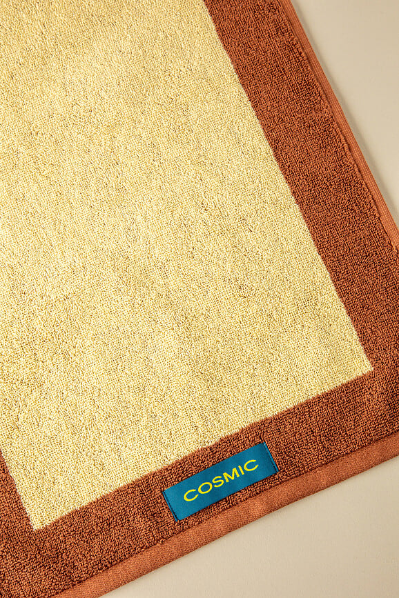 Ręcznik kąpielowy Textil 30 x 50 cm brązowo-żółty