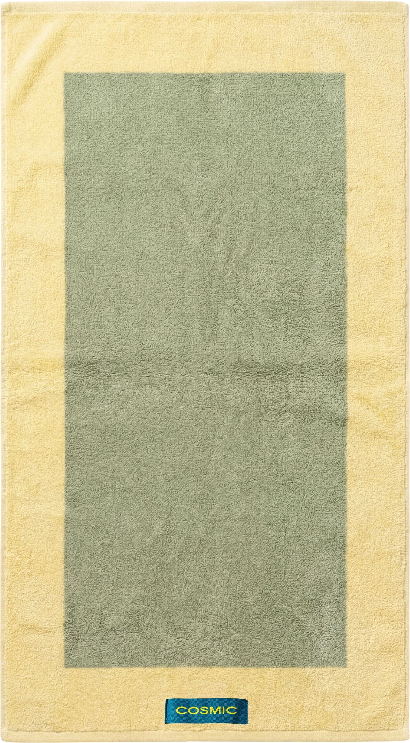 Textil Badetuch 70 x 140 cm, grün-gelb