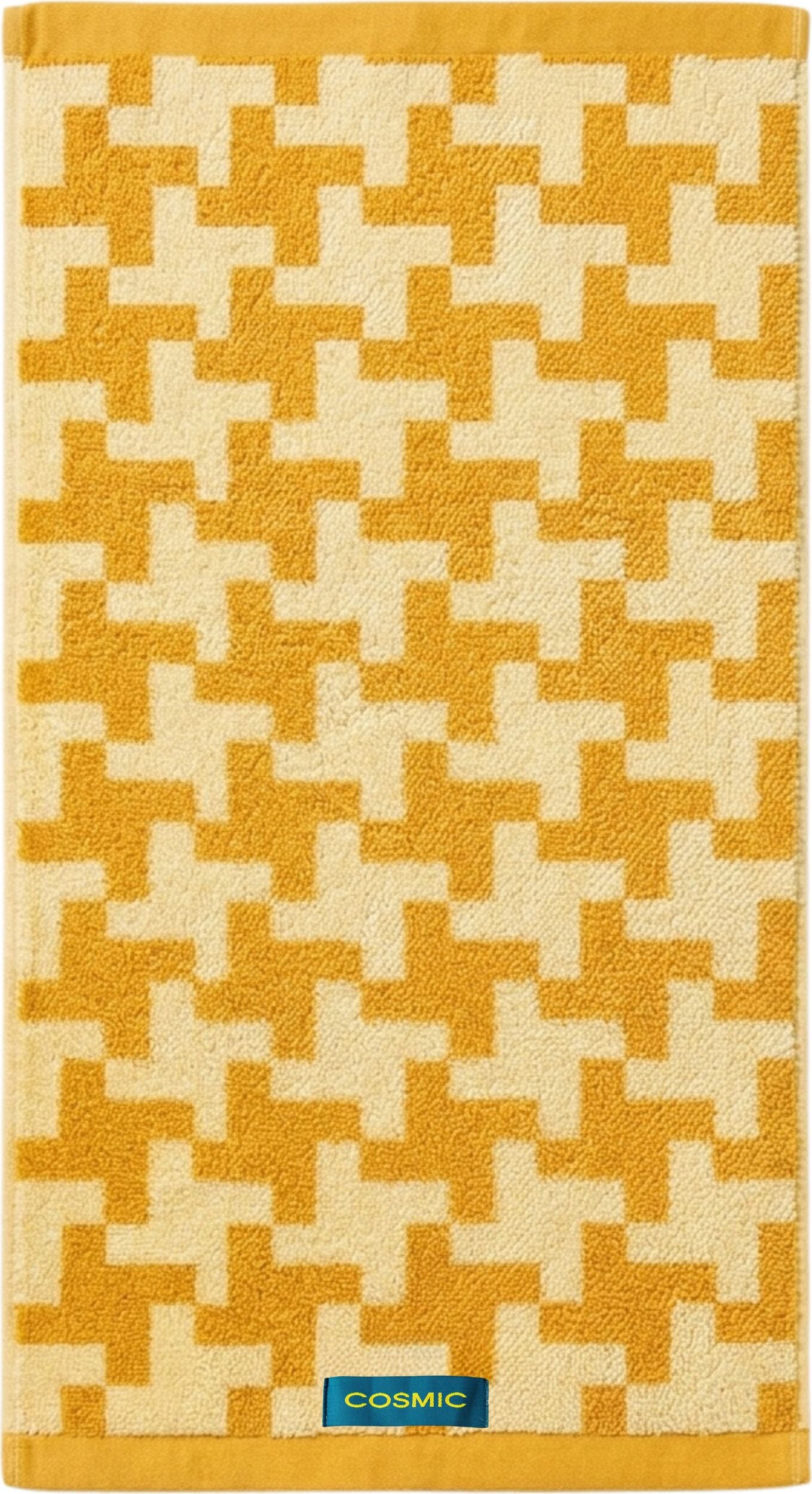Textil Badetuch 70 x 140 cm, orange-gelb