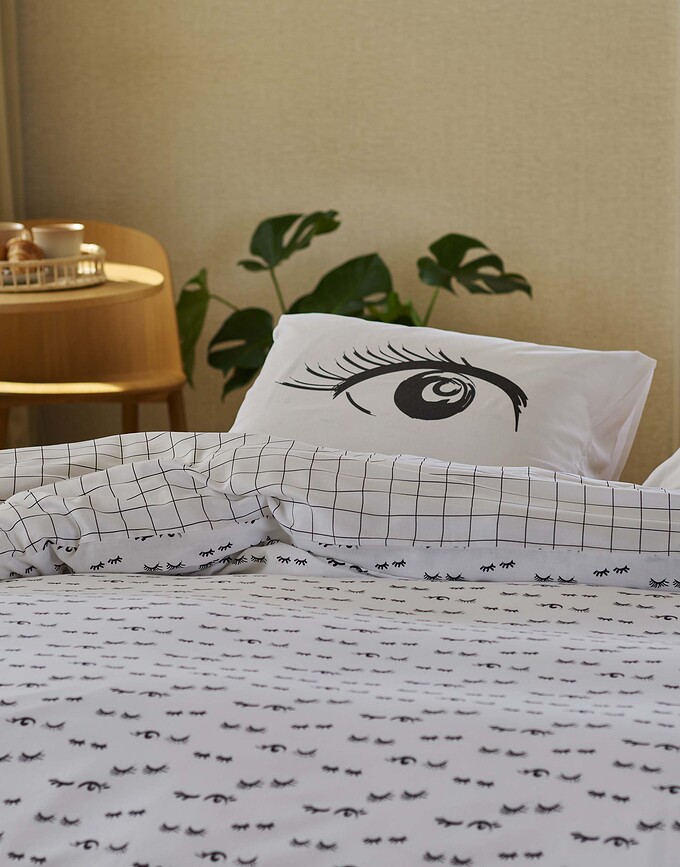 Eyecatcher Parure de lit 140 x 200 cm, avec taie d'oreiller 70 x 90 cm