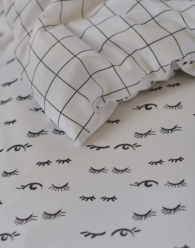 Eyecatcher Parure de lit 140 x 200 cm, avec taie d'oreiller 70 x 90 cm