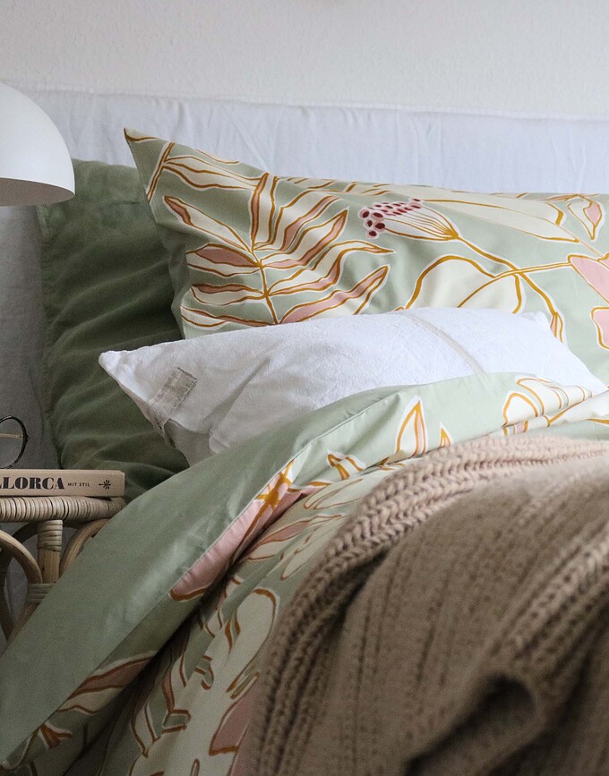 Flower Rangers Parure de Lit, 135 x 200 cm, 1 housse d'oreiller 60 x 80 cm