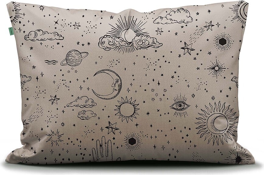 Funda de almohada That's the Spirit, 60 x 70 cm, color topo