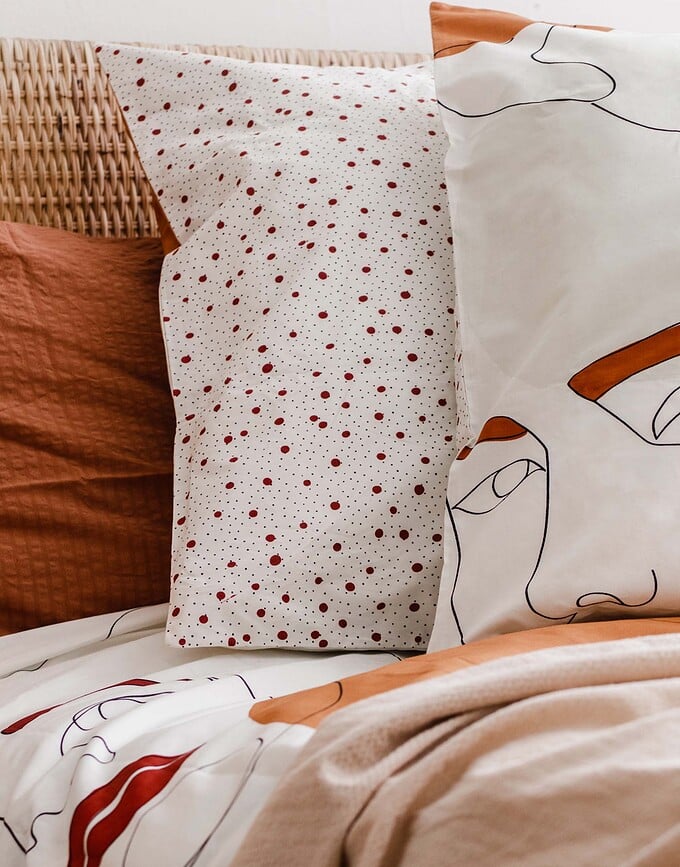 Juego de Funda Nórdica Femme Fatale, 240 x 220 cm, con 2 fundas de almohada 60 x 70 cm