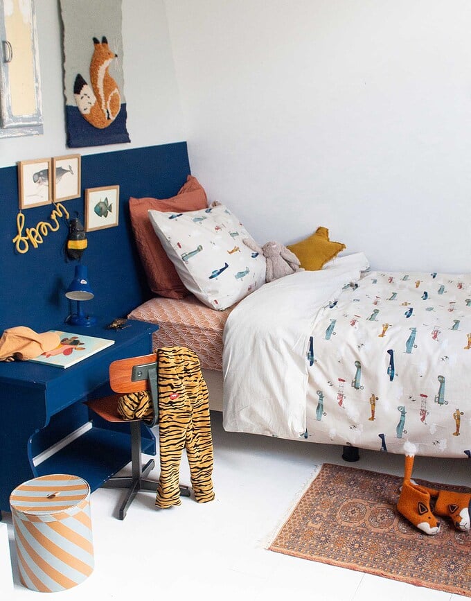 Funda Nórdica Pretty Fly, 120 x 150 cm, funda de almohada 50 x 60 cm, Set de 2 piezas