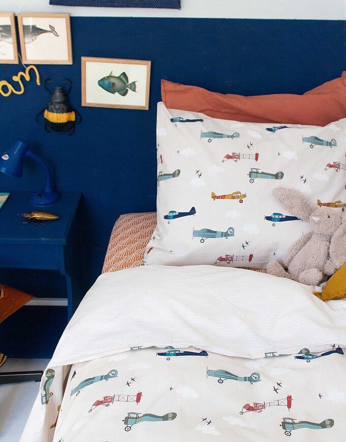 Funda Nórdica Pretty Fly, 120 x 150 cm, funda de almohada 50 x 60 cm, Set de 2 piezas