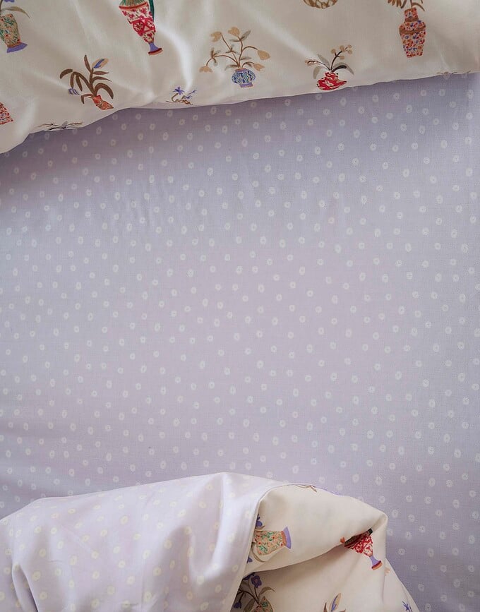 Juego de Funda Nórdica Field of Vases, 155 x 220 cm, con 1 funda de almohada 80 x 80 cm