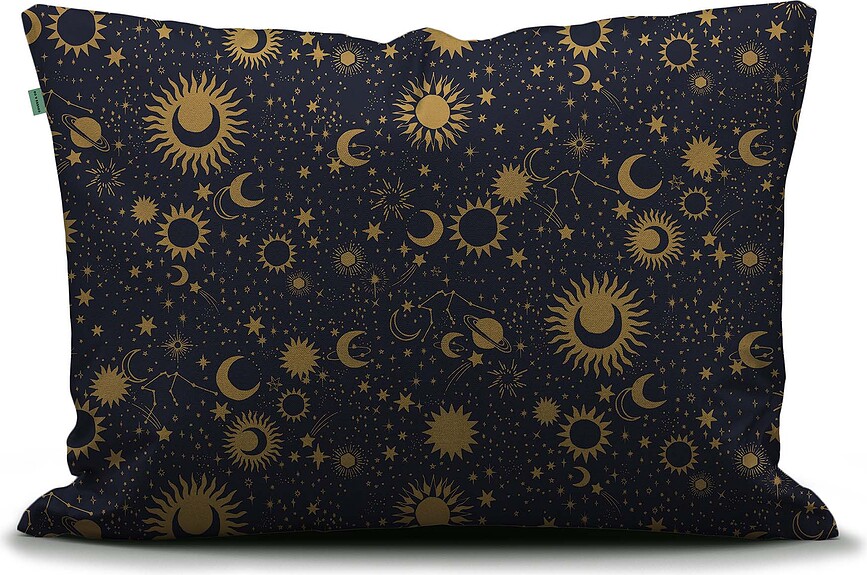 Luna Tic Taie d'Oreiller 60 x 70 cm, bleu marine