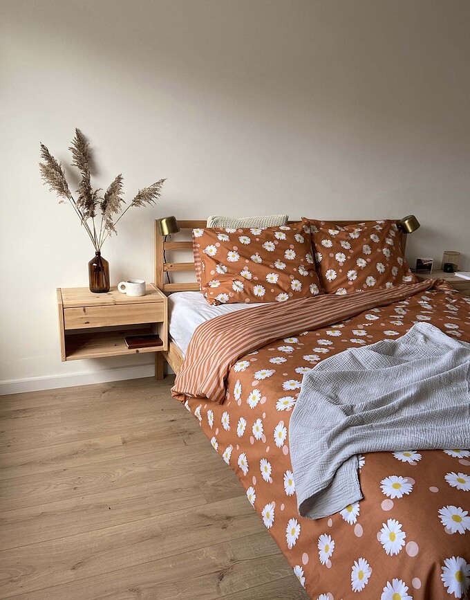 Oopsie Daisy Parure de Lit, 140 x 220 cm, Taie d'Oreiller 60 x 70 cm