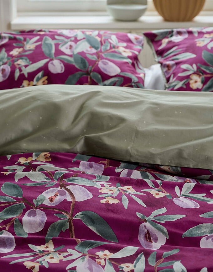 Plums Perfect Posteljina 135x200 cm 60x80 cm