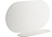 Aureole Wandregal 26 cm länglich weiß