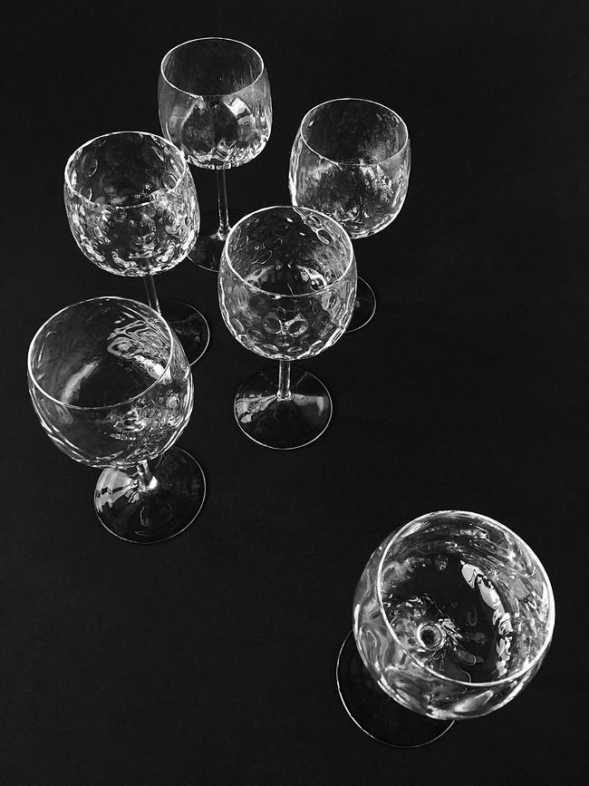 Copas transparentes Bei, 6 unidades