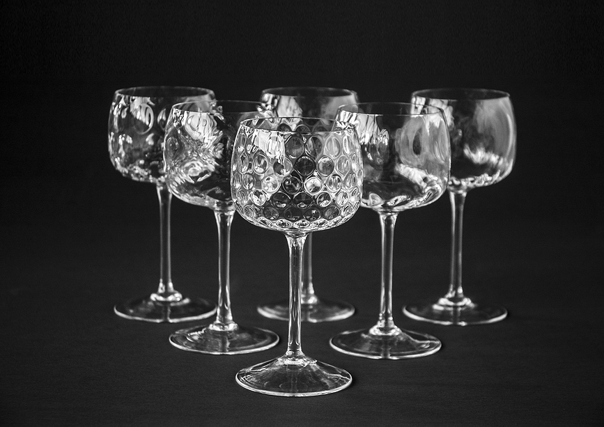 Copas transparentes Bei, 6 unidades