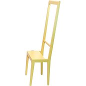 Krzesło i garderoba Alfred żółte