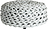 Puf Rebels 100 cm světlý šedý
