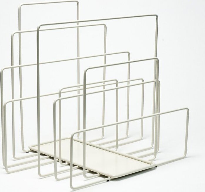 Soporte para Revistas y Libros Random, blanco