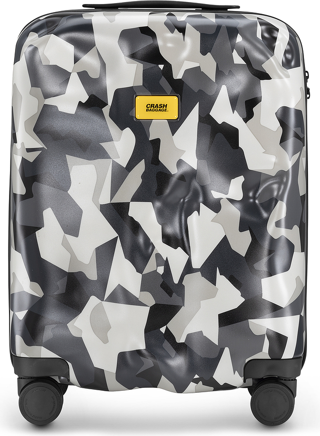 Icon Pattern Valise cabine, jaune et noire