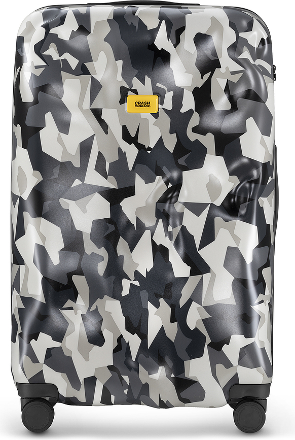 Icon Pattern Valise grande, jaune et noire