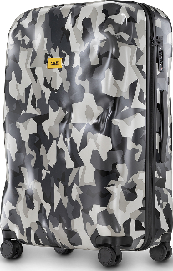 Icon Pattern Valise grande, jaune et noire