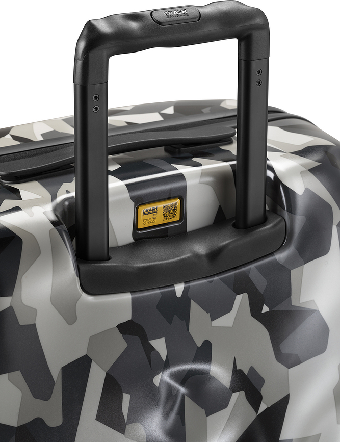 Icon Pattern Valise grande, jaune et noire