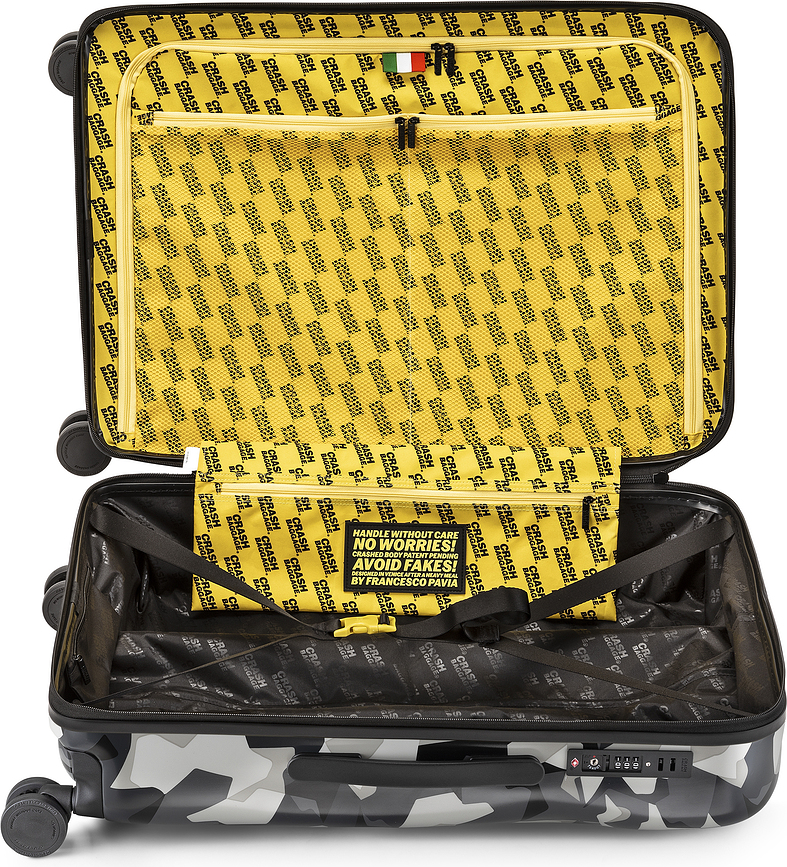 Icon Pattern Valise moyenne, jaune et noire