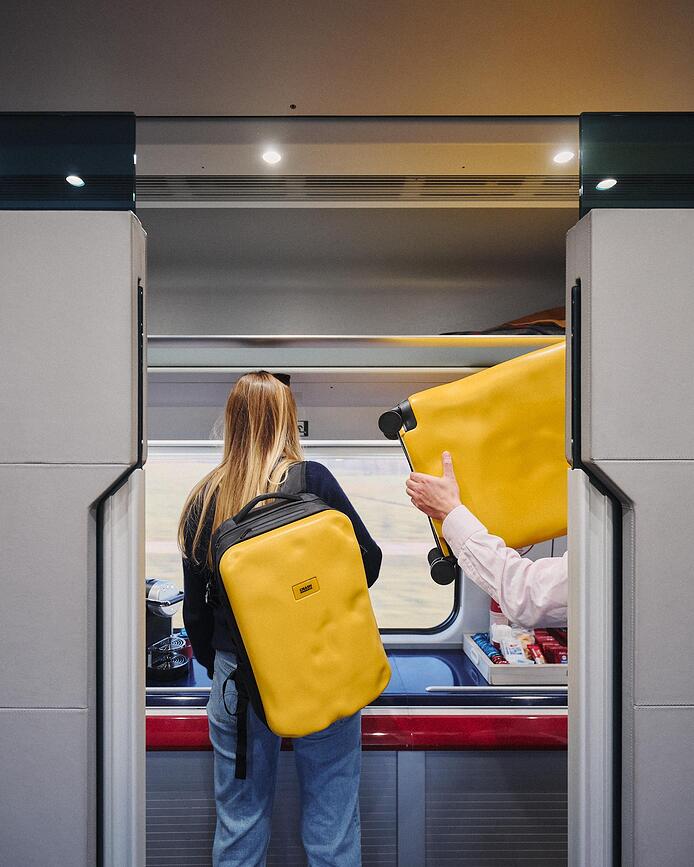 Icon Tone on Tone Βαλίτσα, μεγάλη, κίτρινη