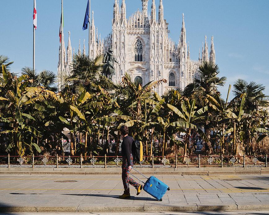 Icon Tone on Tone Valise cabine, jaune