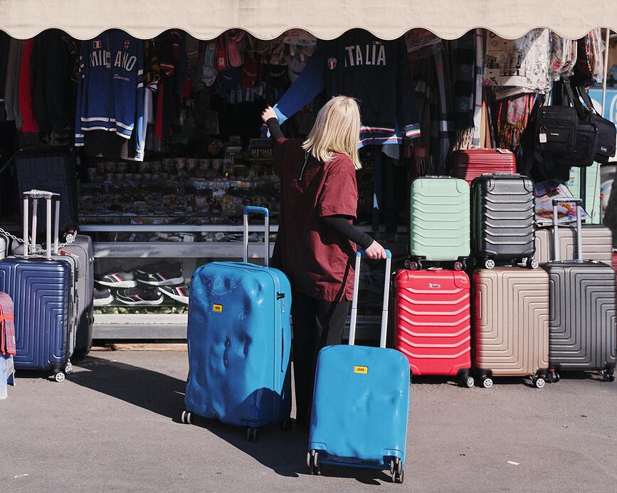 Icon Tone on Tone Valise cabine, jaune