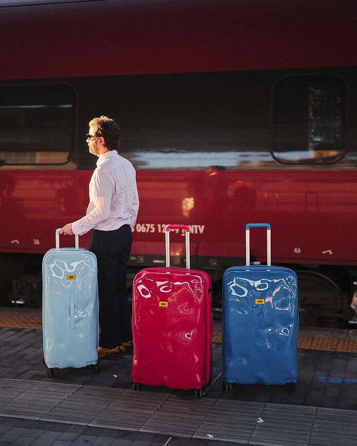 Icon Tone on Tone Valise grande, rouge rubis