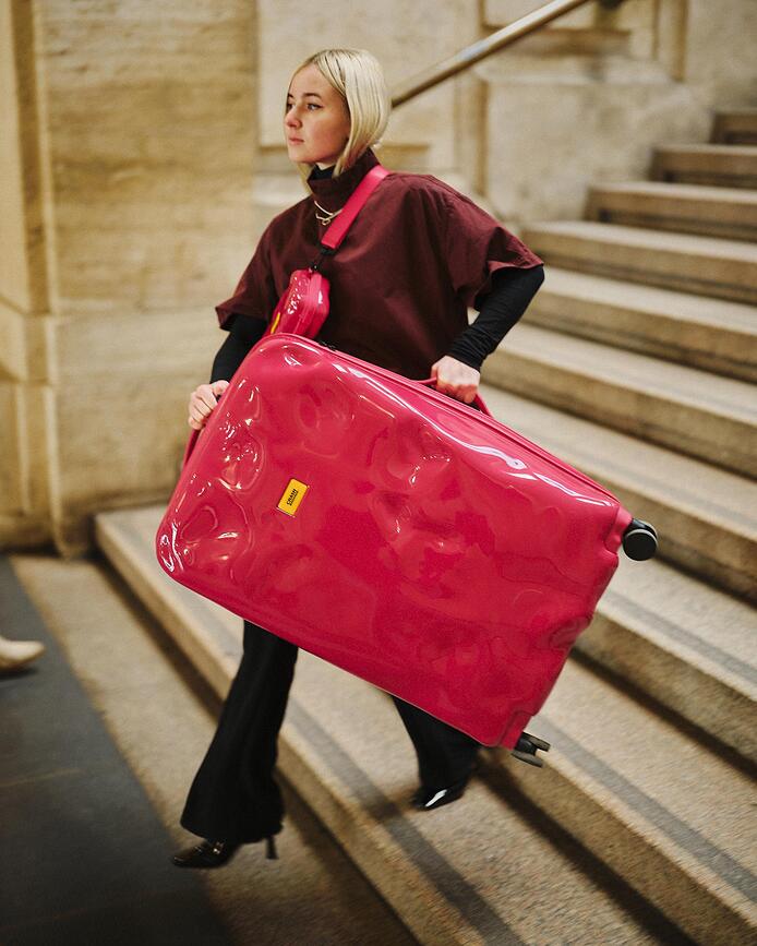 Icon Tone on Tone Valise grande, rouge rubis