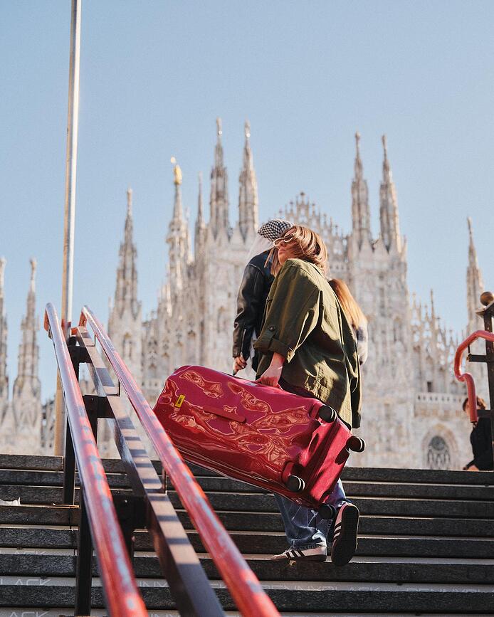 Icon Trunk Valise grande, lavande