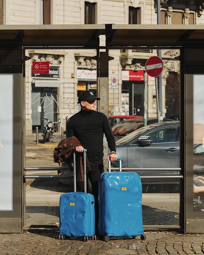 Maleta grande Icon Tone on Tone, amarilla