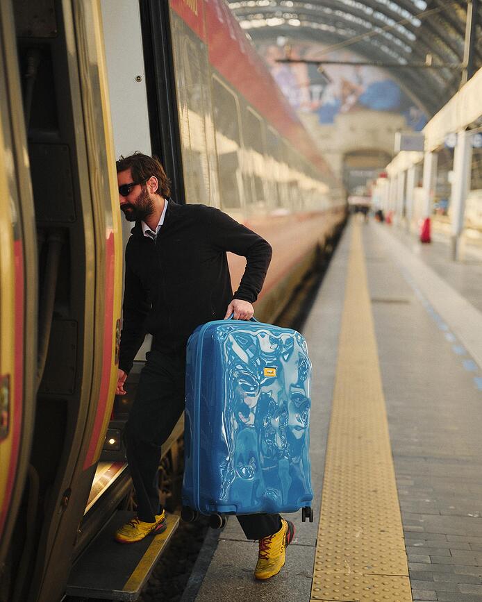 Maleta grande Icon Tone on Tone, amarilla