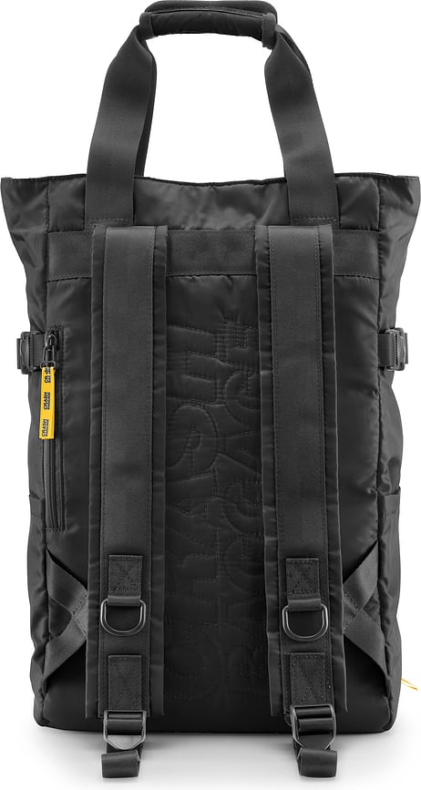 Bolso y Mochila Convertible Crash Not Crash, amarilla, 2 en 1