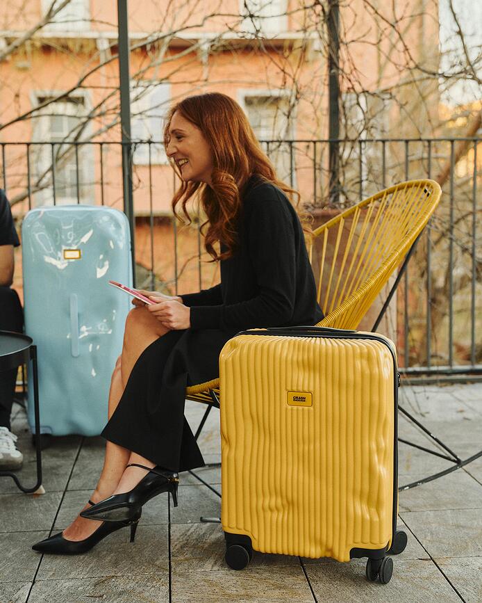 Stripe Βαλίτσα καμπίνας, λαδί