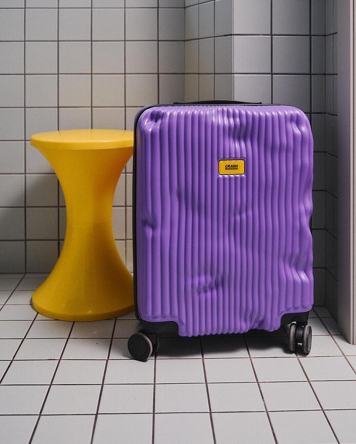 Stripe Koffer für Kabine grau