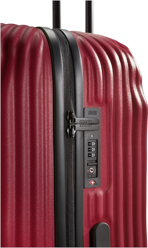 Stripe Kovček srednji, gorčično rumen