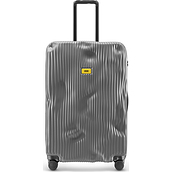 Stripe Suitcase large grey