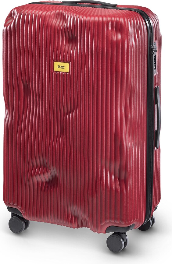 Stripe Valise grande, grise