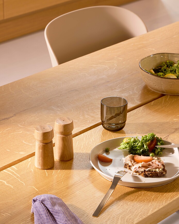 Amsterdam Mlinci za sol i papar 11 cm prirodni hrast 2 kom.