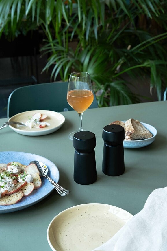 Amsterdam Mlinčka za sol in poper, 11 cm, naravni hrast, 2 kosa