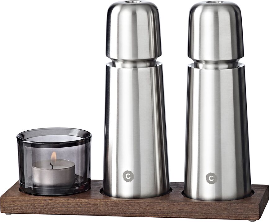 Base para molinillos de madera de nogal Tabletopper, 22 cm