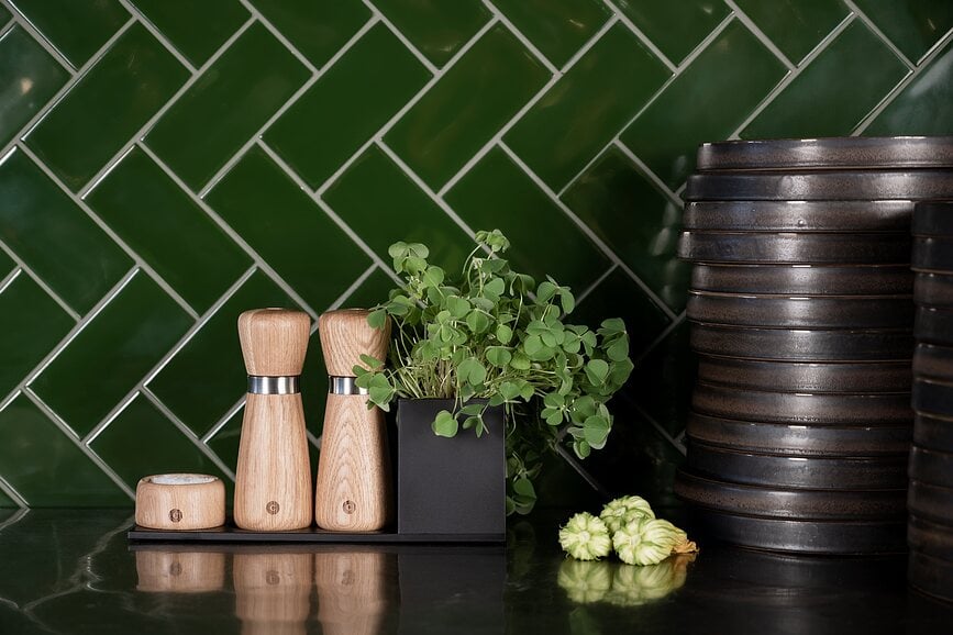 Base para molinillos Tabletopper, con recipiente