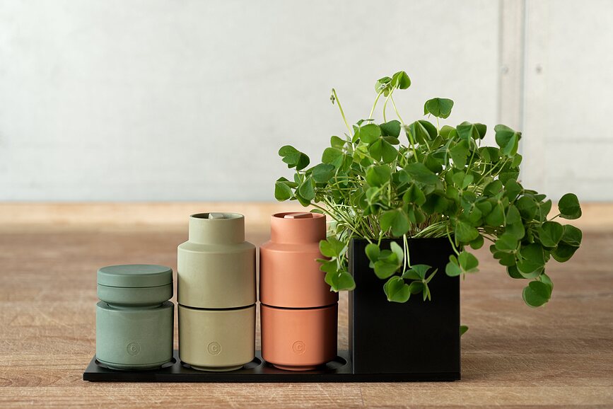 Base para molinillos Tabletopper, con recipiente